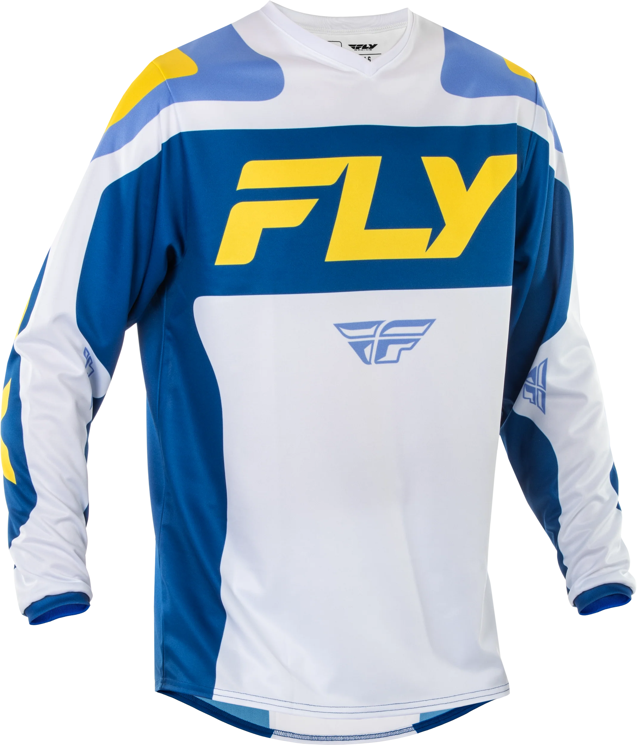 Fly MX25 F-16 Jersey - White / Blue / Yellow