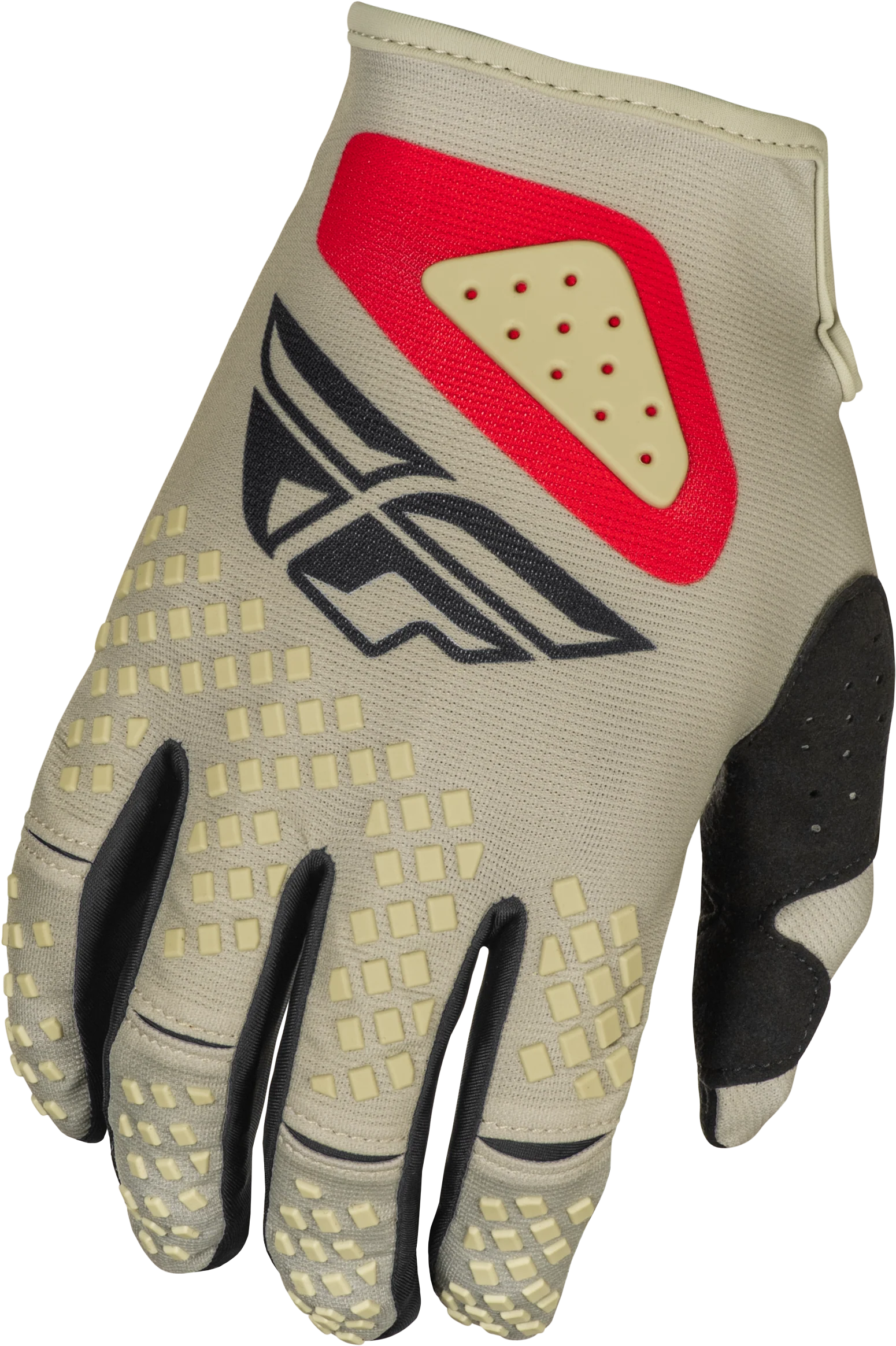 Fly MX25 Kinetic Sym Gloves - Grey / Red / Black