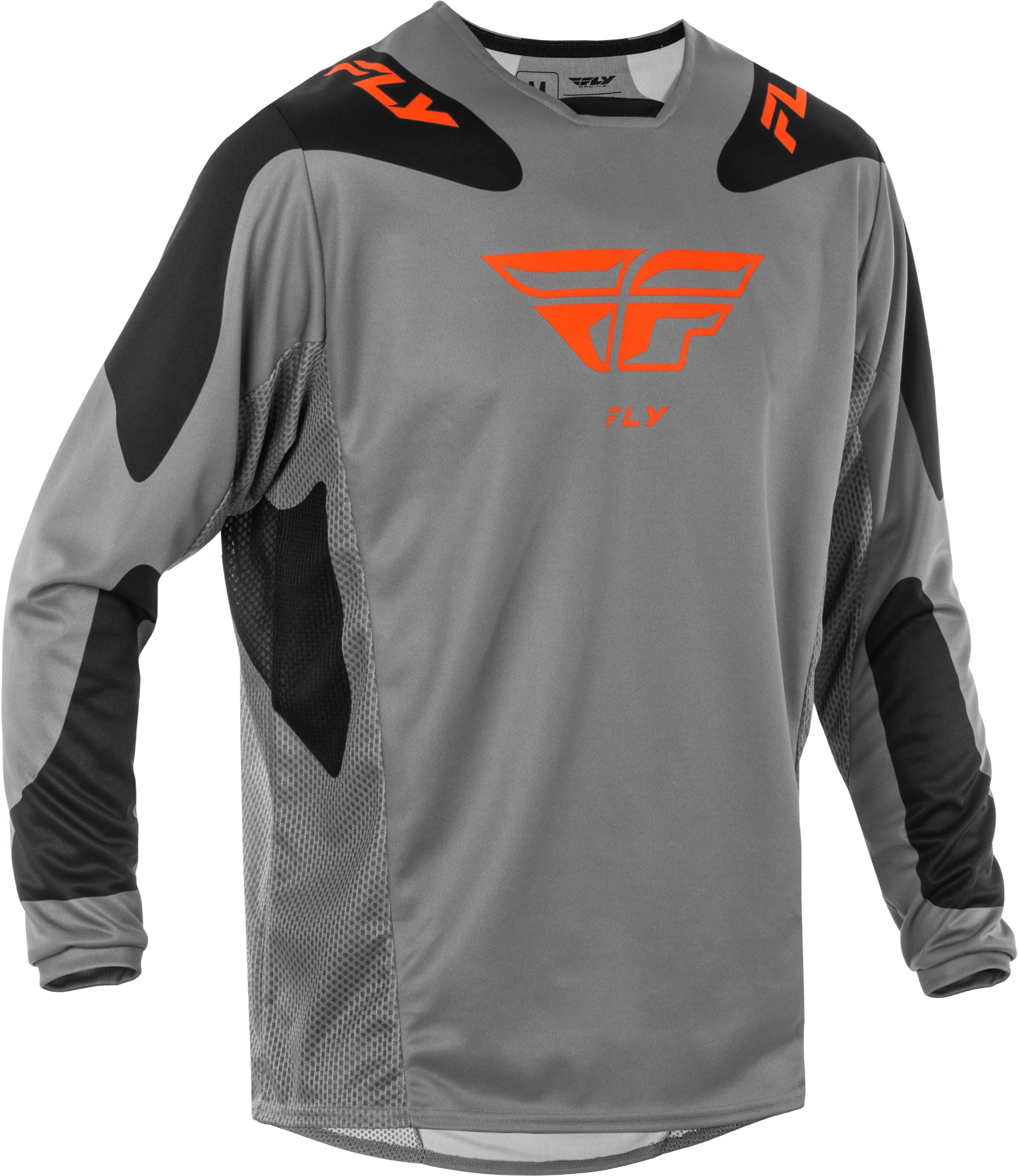 Fly MX25 Kinetic Sym Jersey Grey Orange - Black