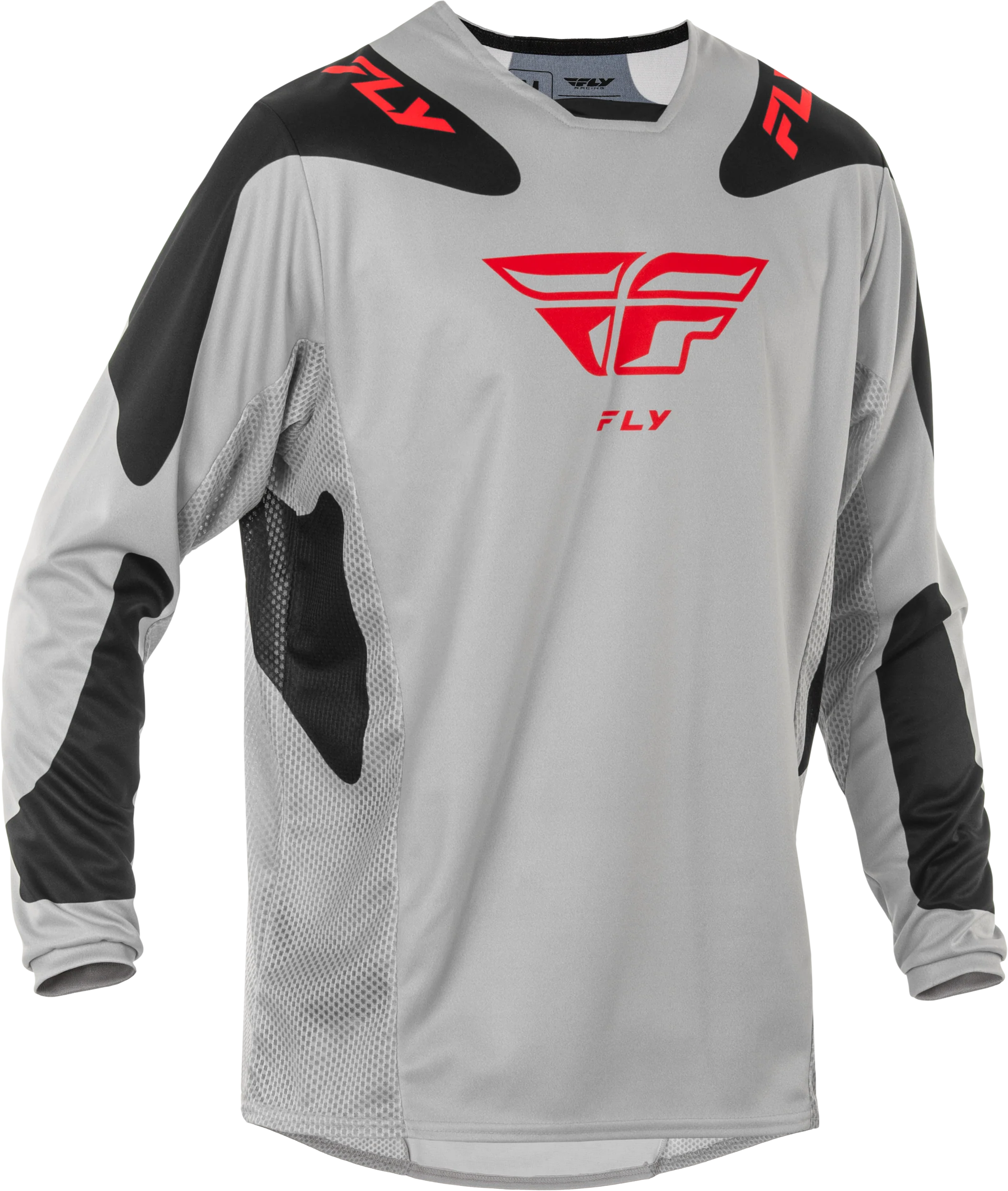 Fly MX25 Kinetic Sym Jersey Grey Red - Black