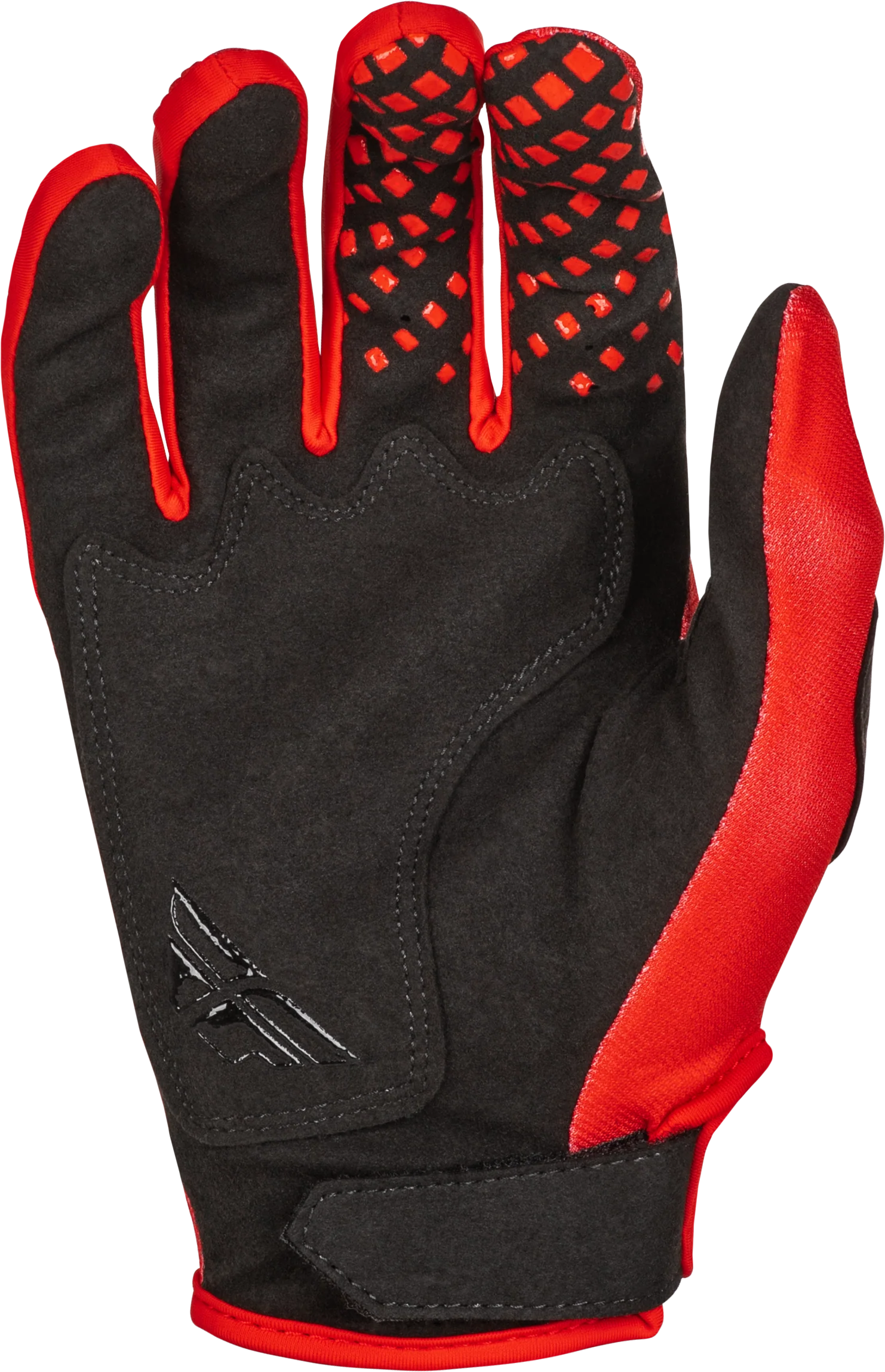 Fly MX25 Youth Kinetic Center Gloves - Red / Black - Image 2