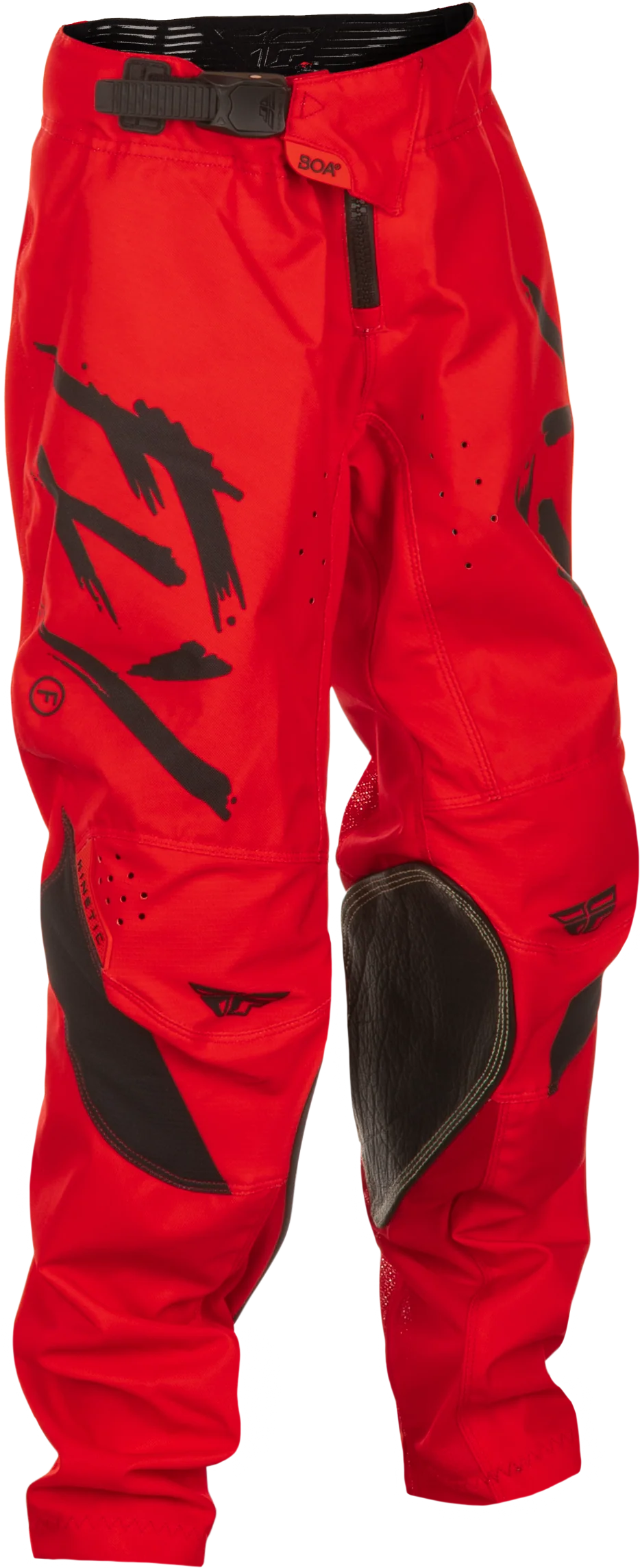 Fly MX25 Youth Kinetic Stoke Pants Red - Black