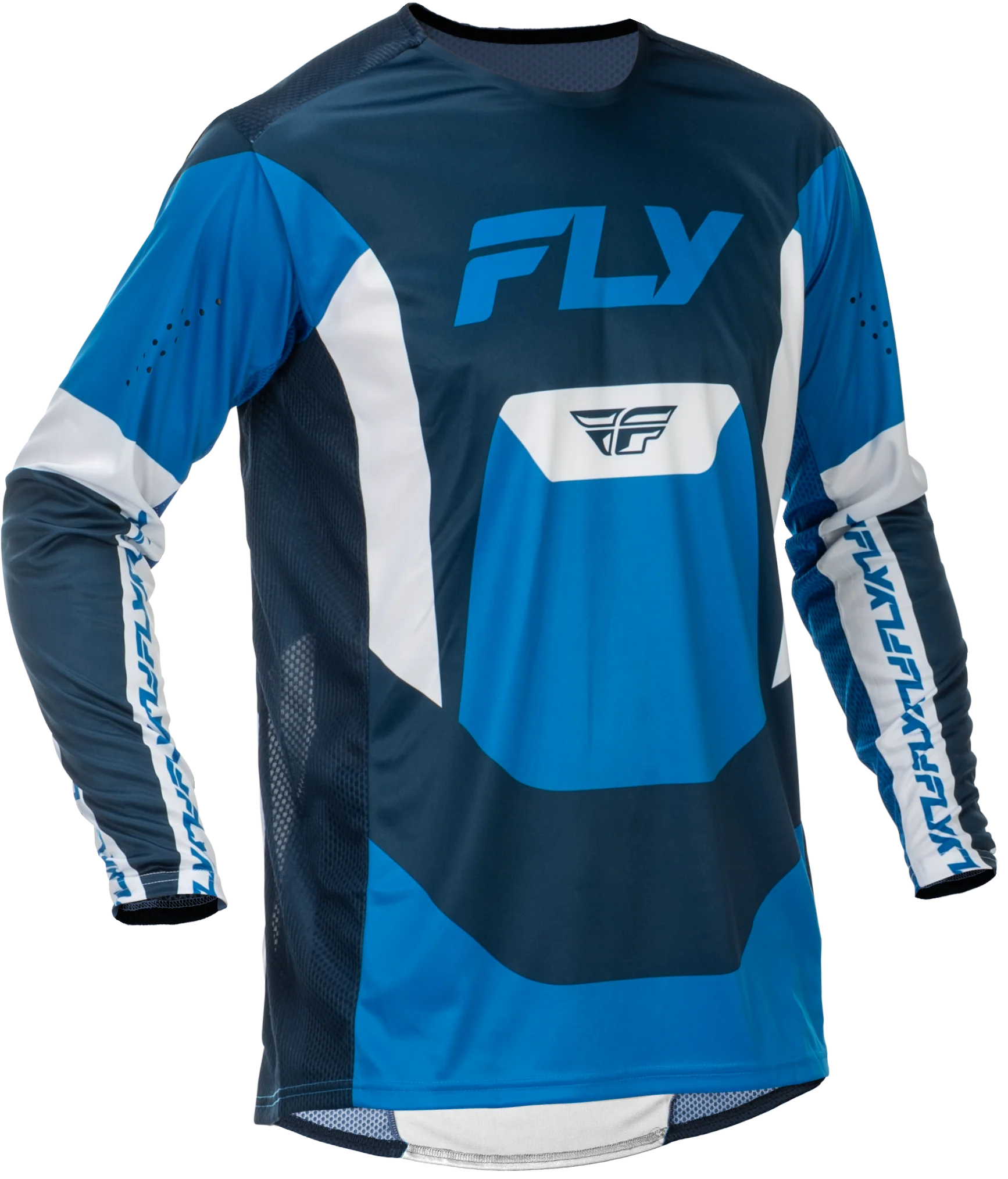 Fly MX26 Lite Jersey & Pants - Blue / White - Image 3