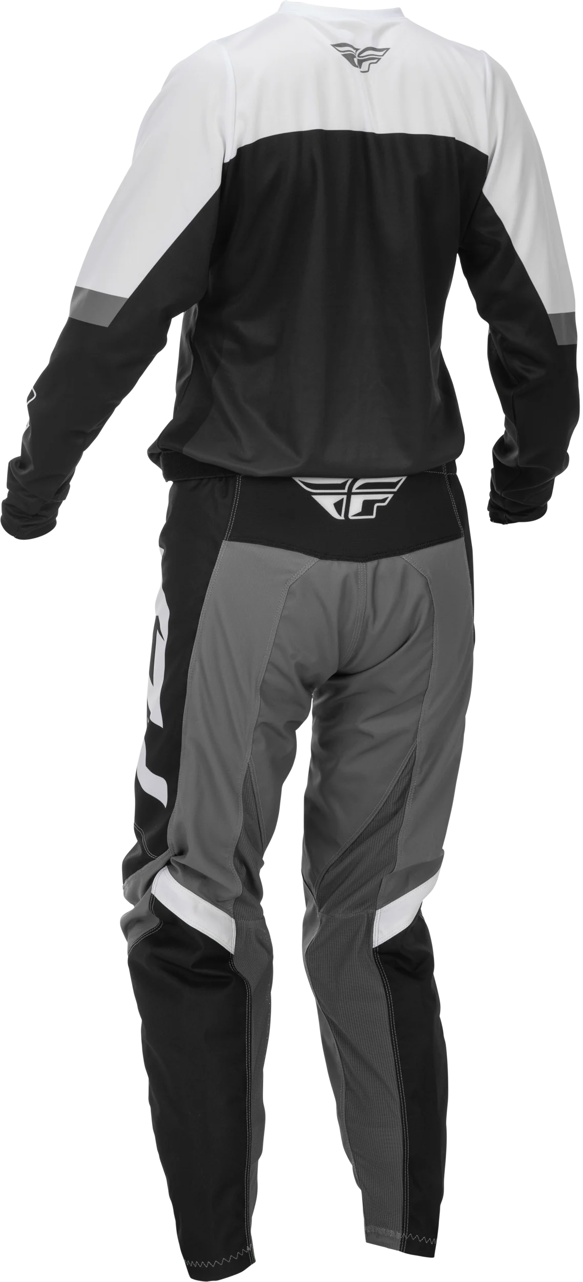 Fly MX26 Women's F-16 Jersey & Pants - Grey / Black / White - Image 2