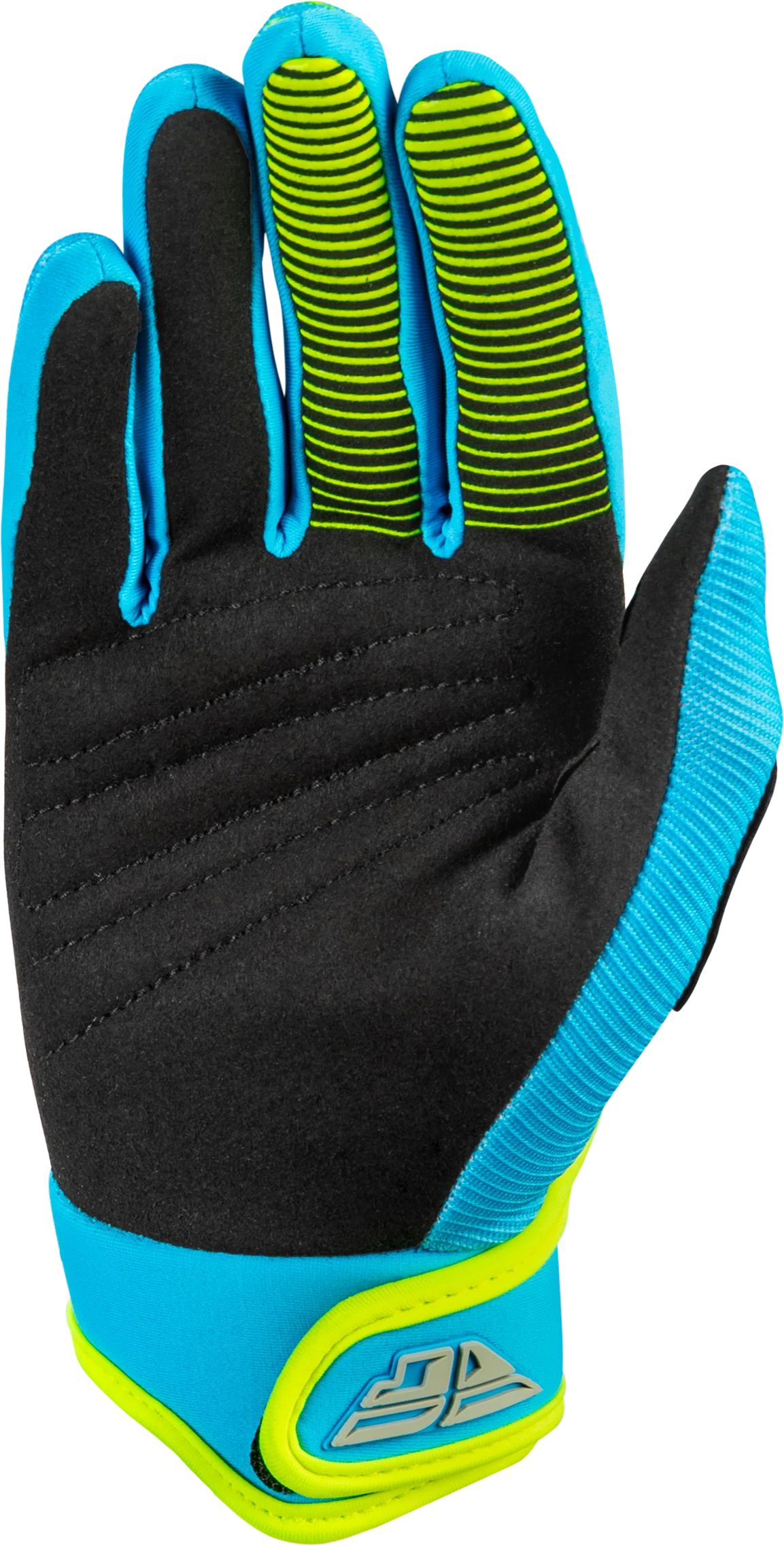 Fly MX26 Youth F-16 Gloves - Blue / Hi-Vis - Image 2