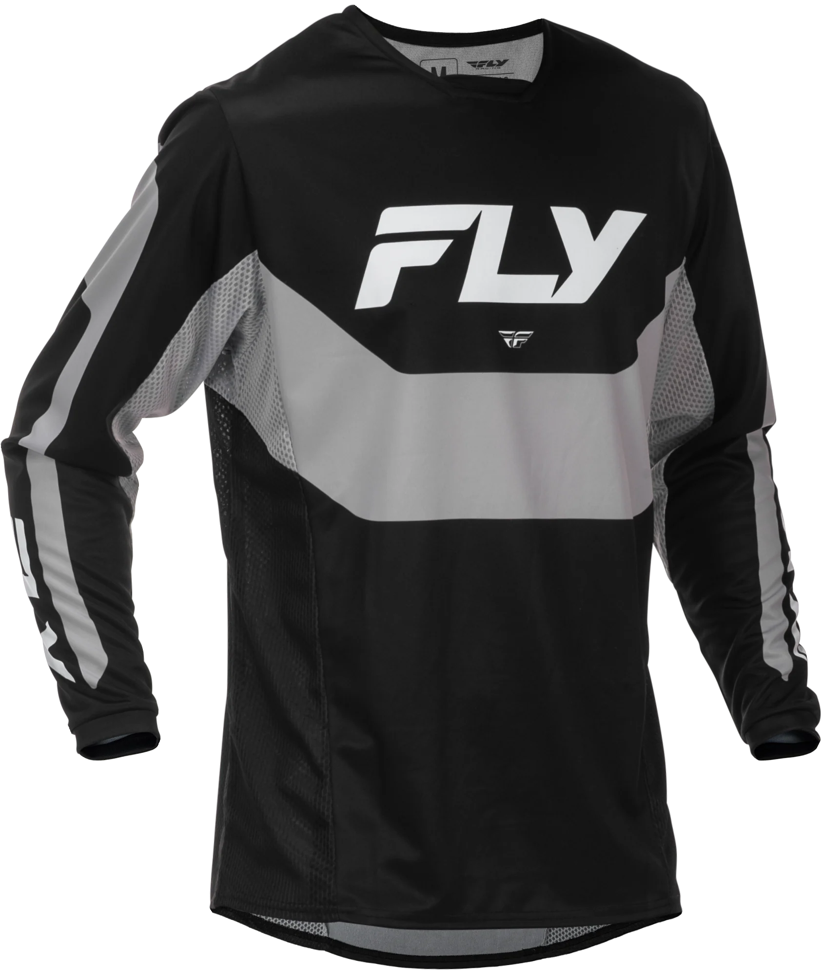 Fly MX26 Youth Kinetic Jersey & Pants - Black / Grey - Image 3