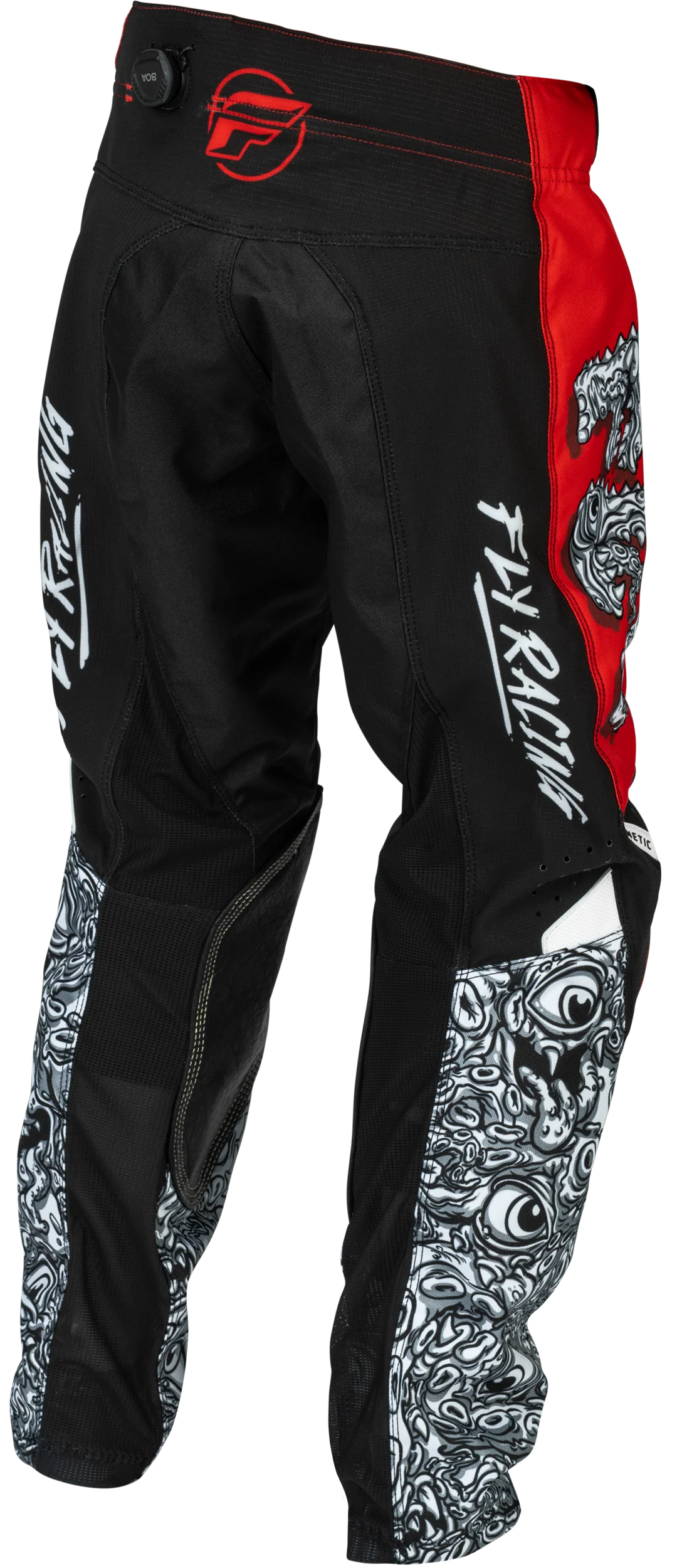 Fly MX26 Youth Kinetic Jersey & Pants - Red / White / Black - Image 5