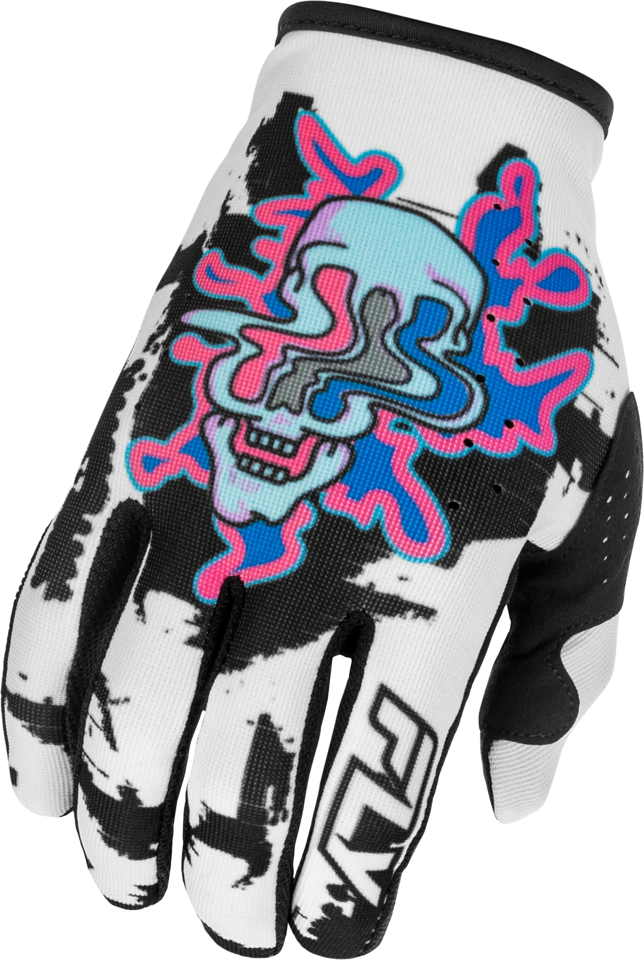 Fly MX26 Youth Lite Warp Gloves - White / Multi