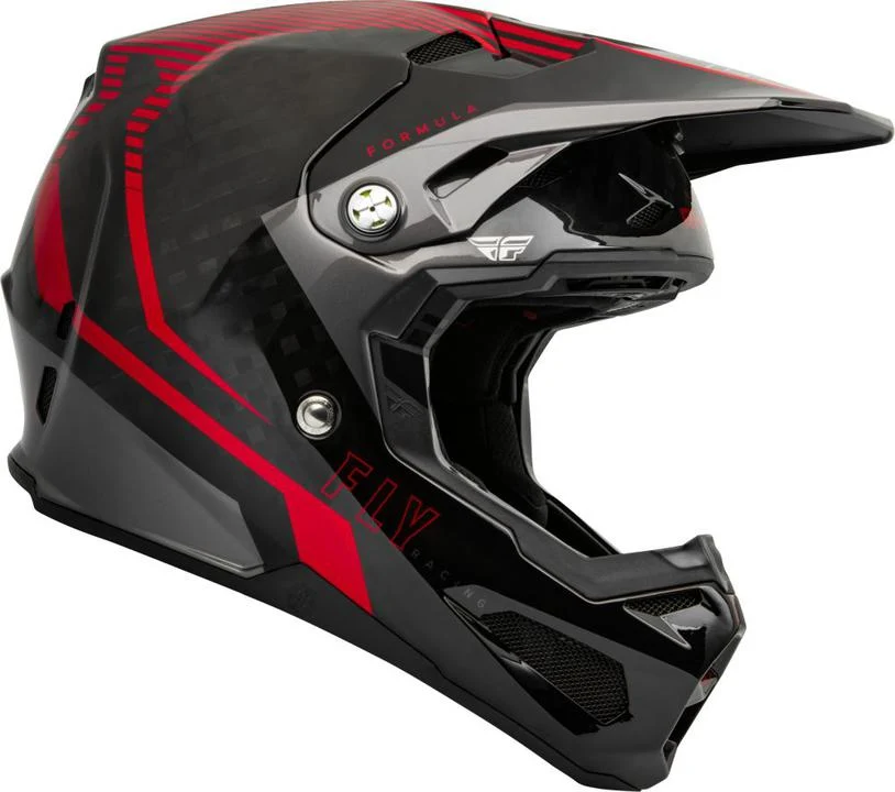 Fly Youth Formula Tracer Carbon Helmet - Red / Black - Image 4