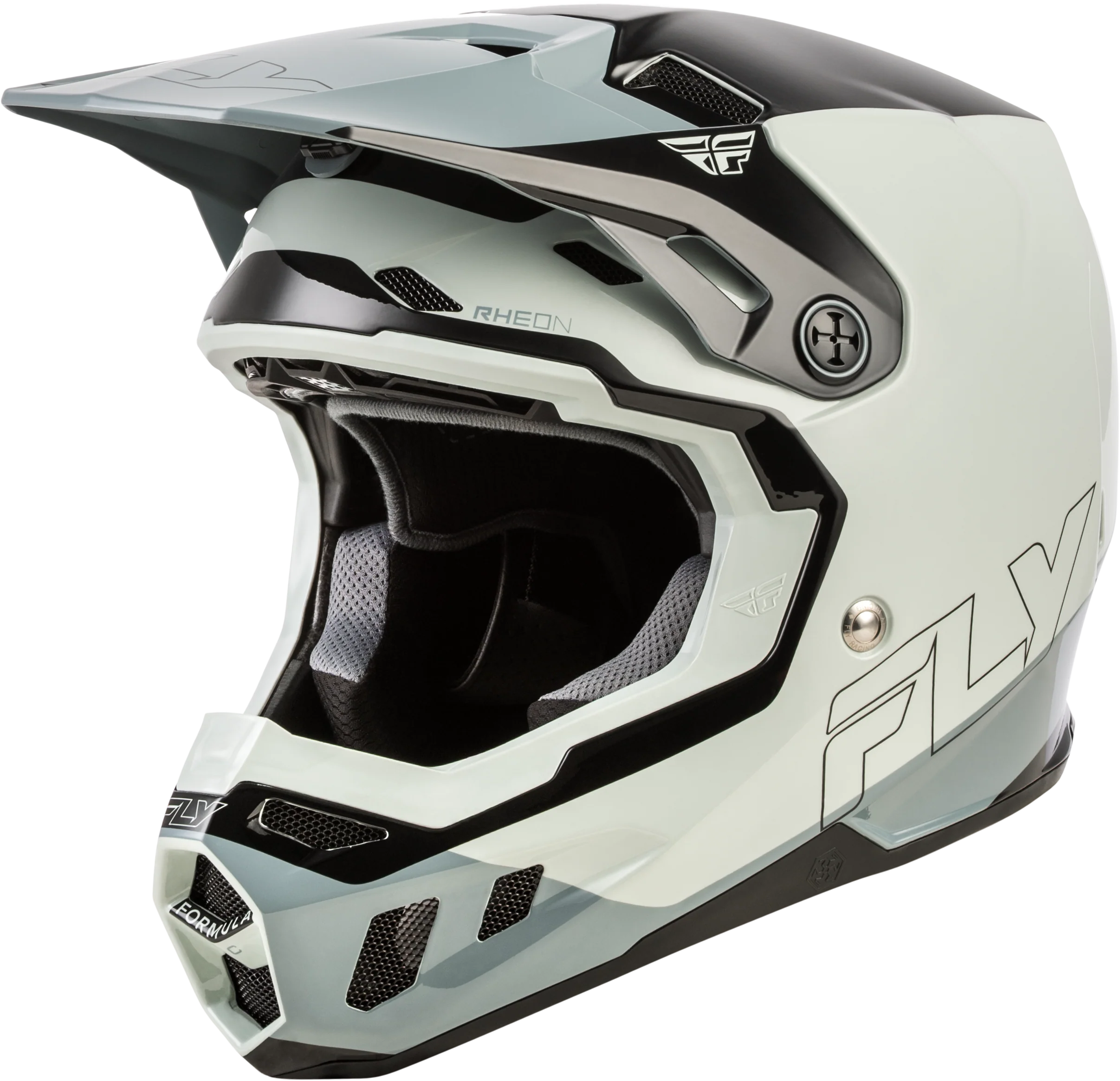 Fly Youth Large Formula CC Glide Helmet - Grey / Black