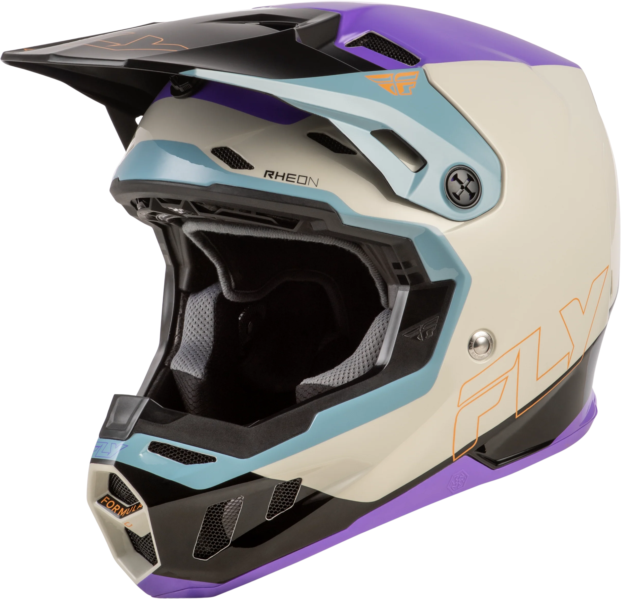 Fly Youth Large Formula CC Glide Helmet - Purple / Black