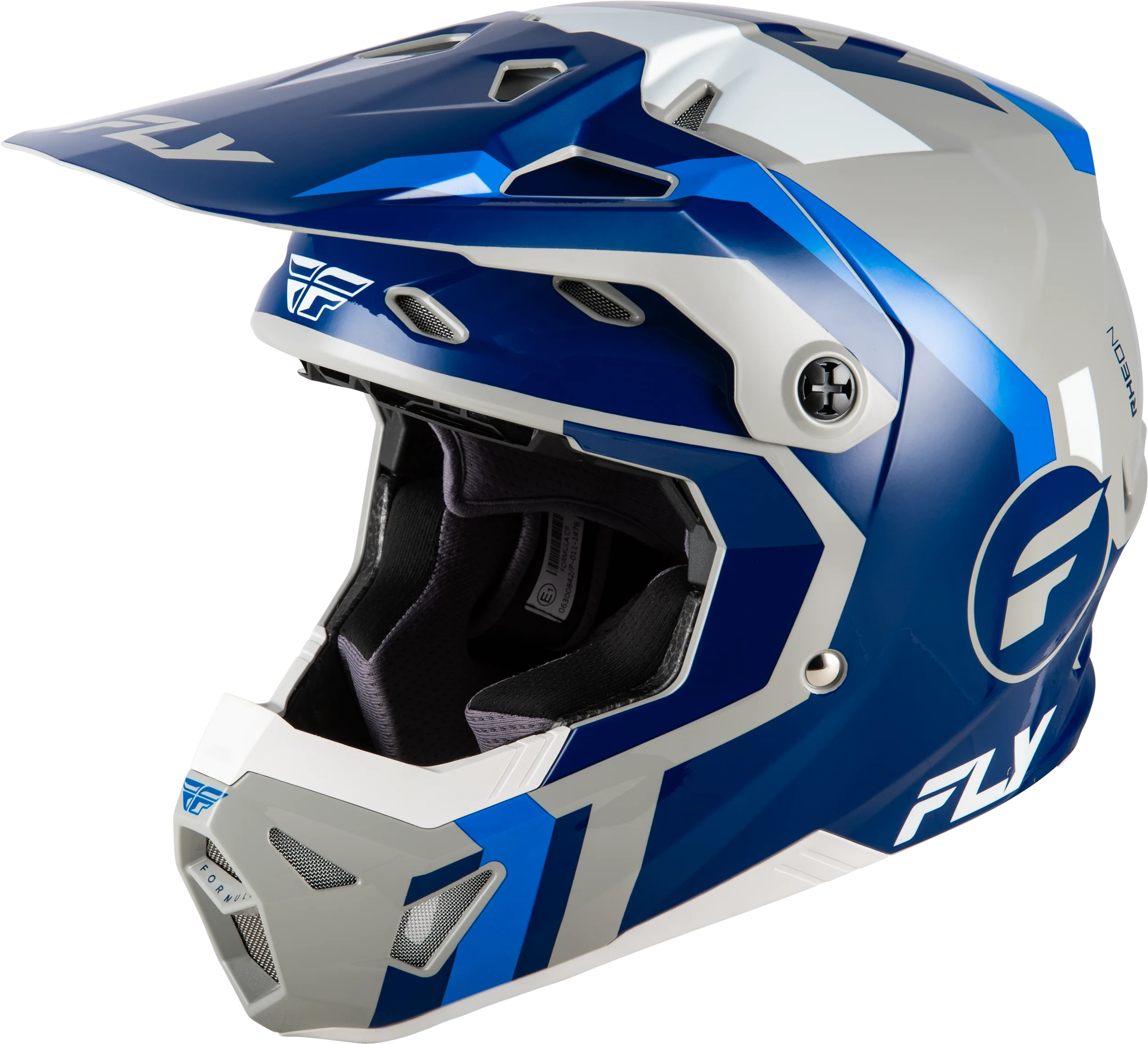 Fly Youth Large Formula CP Seal Helmet - Blue / Grey