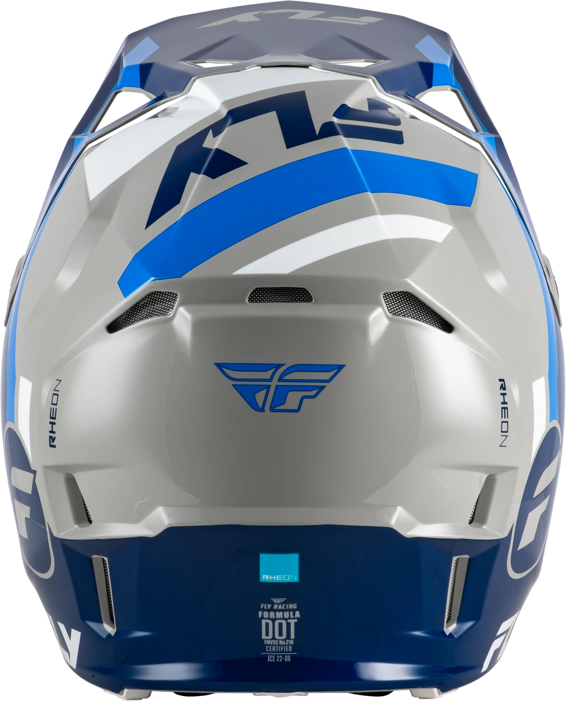 Fly Youth Large Formula CP Seal Helmet - Blue / Grey - Image 2