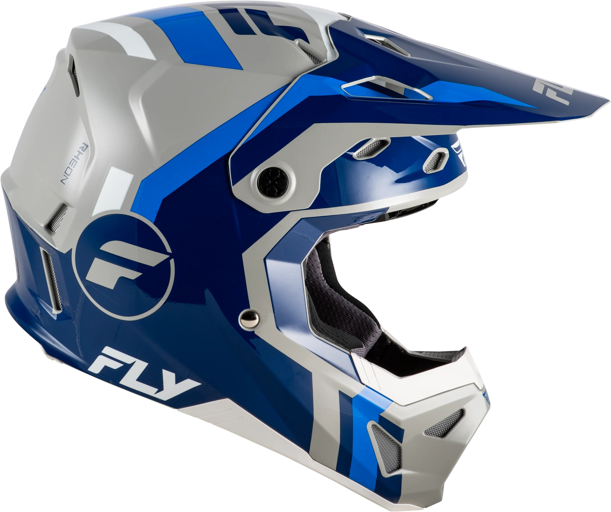 Fly Youth Large Formula CP Seal Helmet - Blue / Grey - Image 4