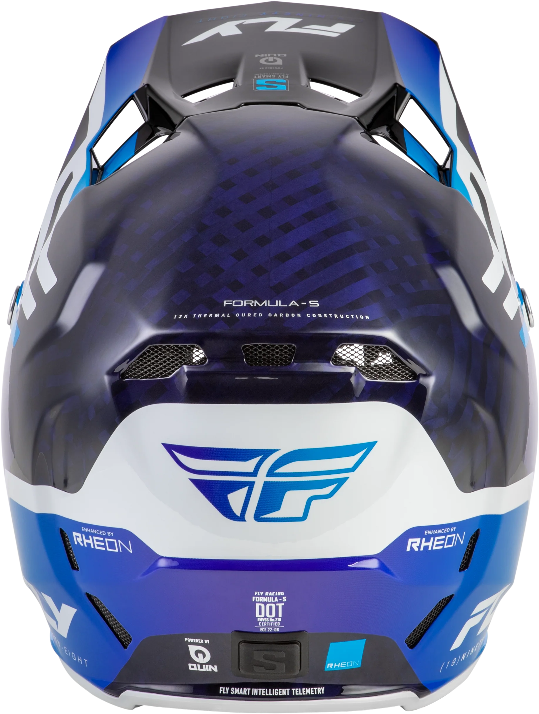 Fly Youth Large Formula S Byte Helmet - Blue / White - Image 2