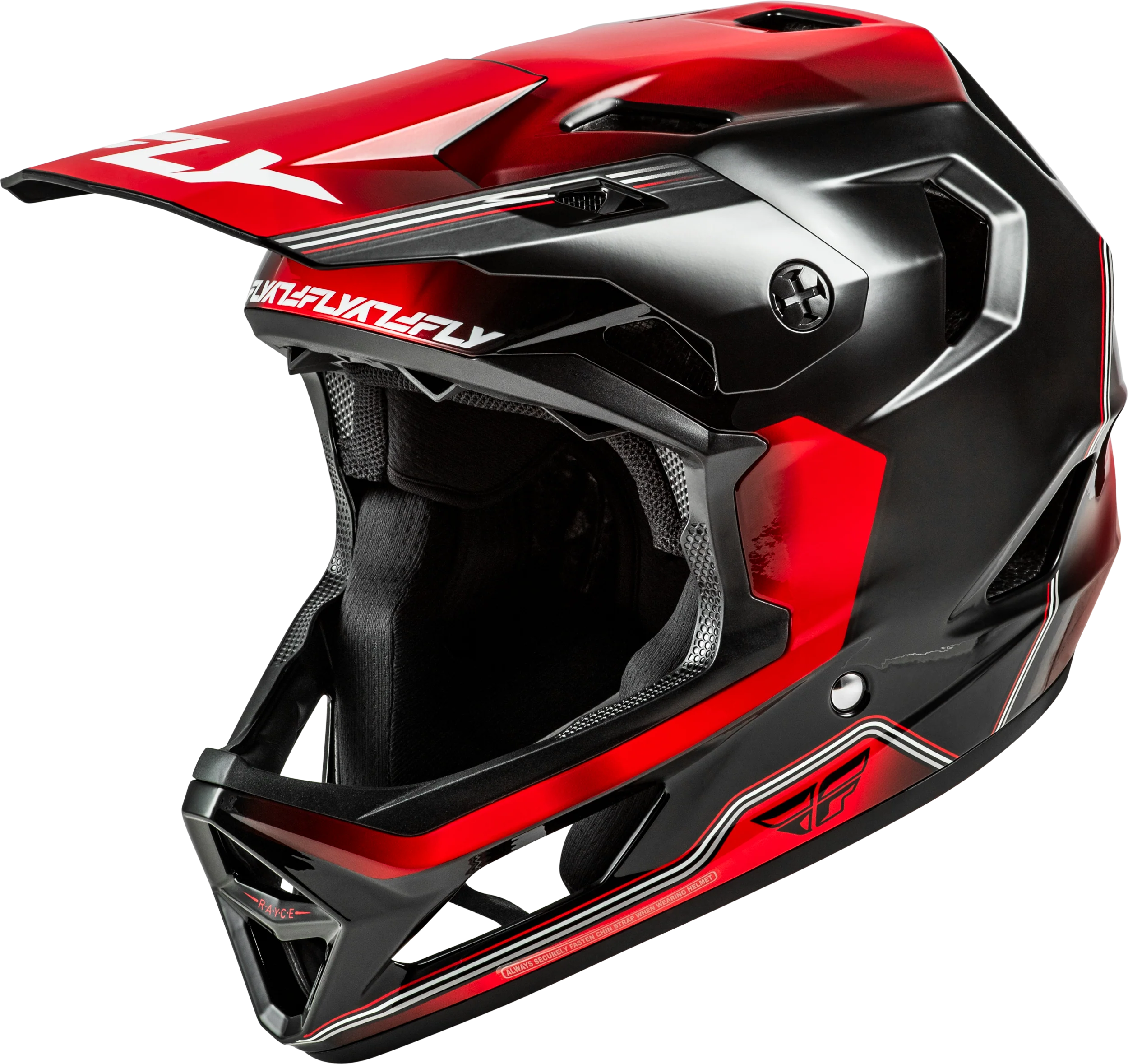 Fly Youth Rayce MTB Helmet - Black / Red