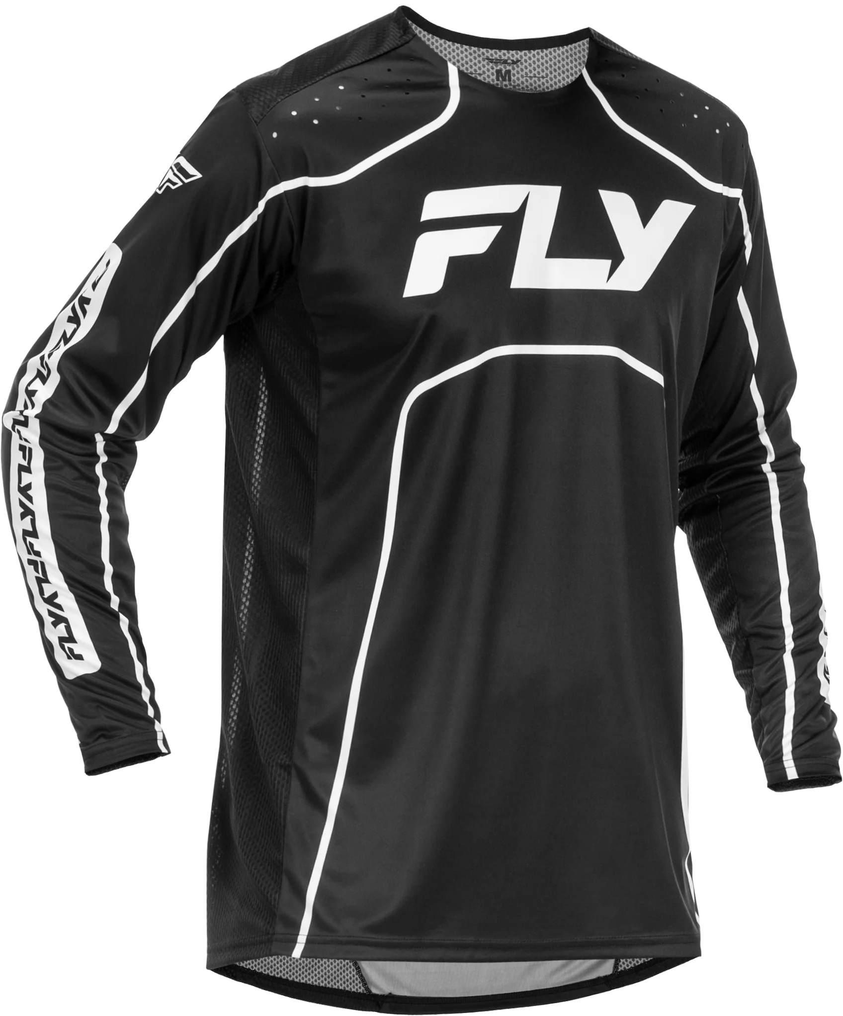 Fly Youth Rayce MTB Jersey - Black / White