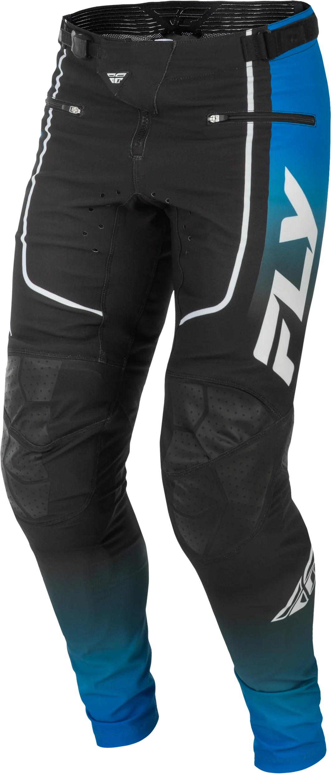 Fly Youth Rayce MTB Pants - Blue / Black / White - Image 4