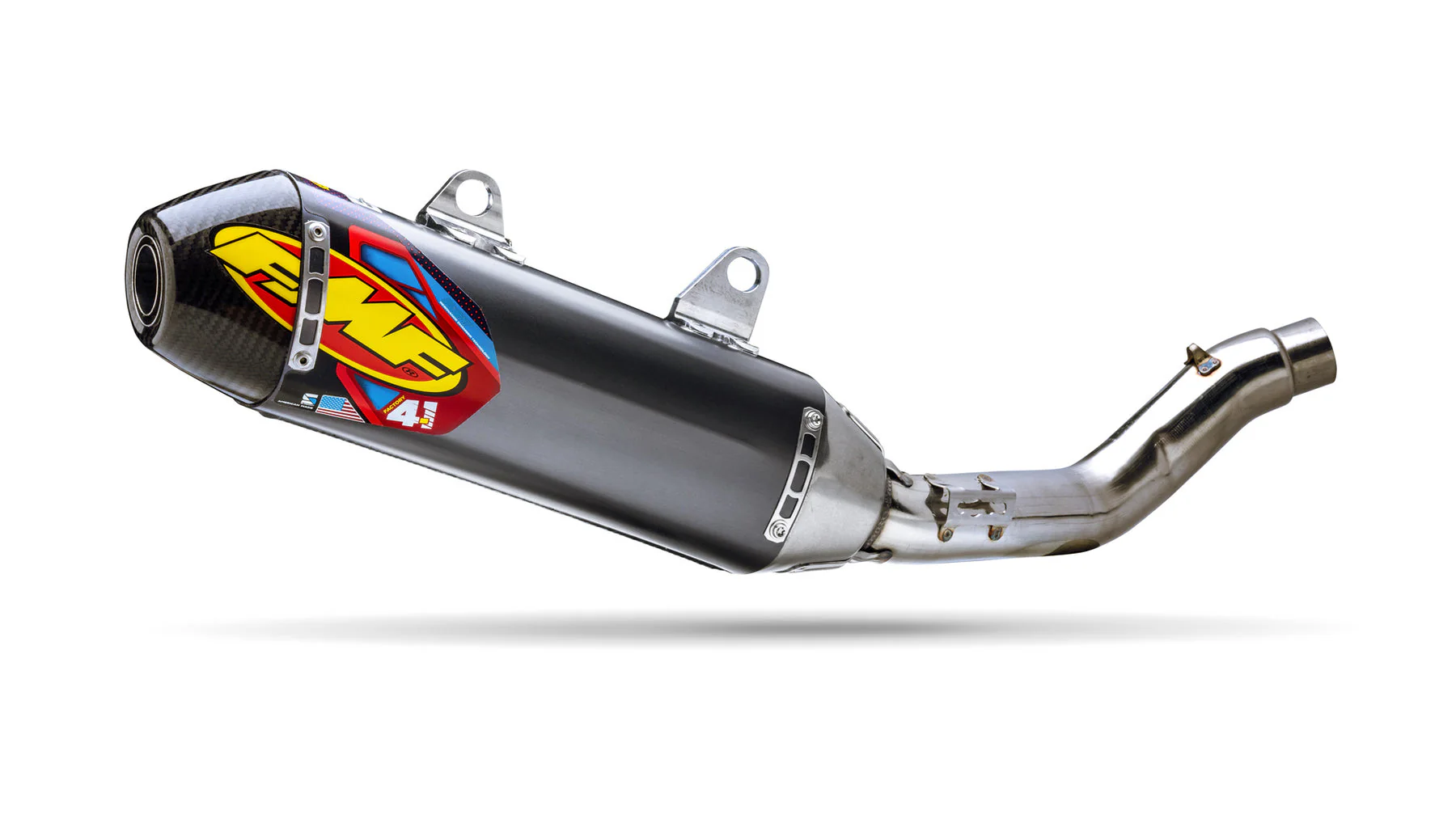 FMF Factory 4.1 RCT Silencer With Carbon End Cap - Stainless (045694)