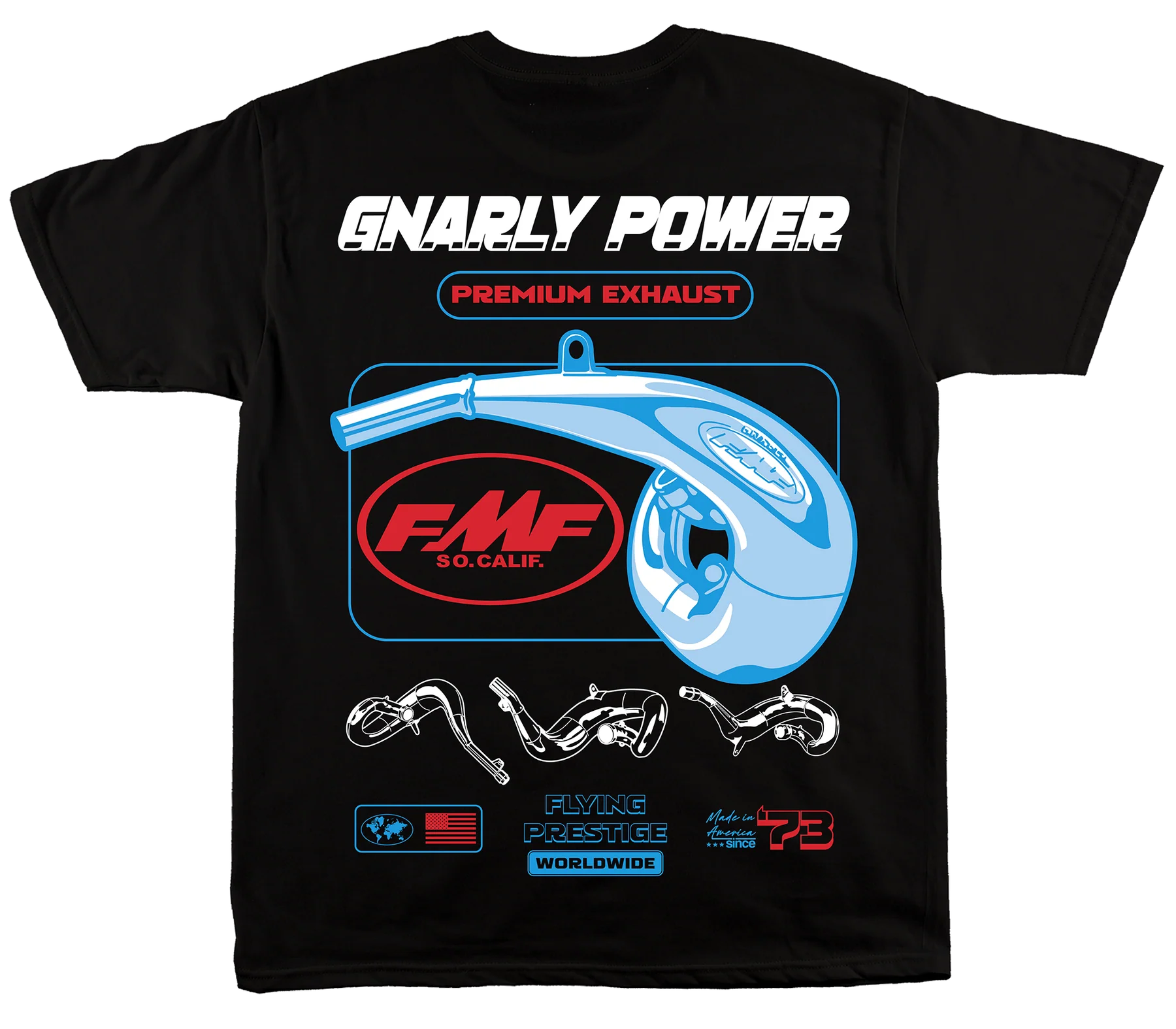 FMF Gnarly Power Tee - Black - Image 2
