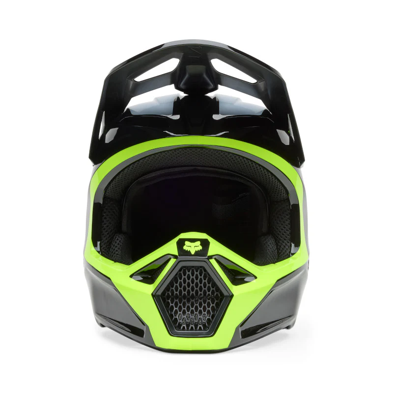 Fox MX25.5 V1 Flow Helmet - Black Yellow - Image 3