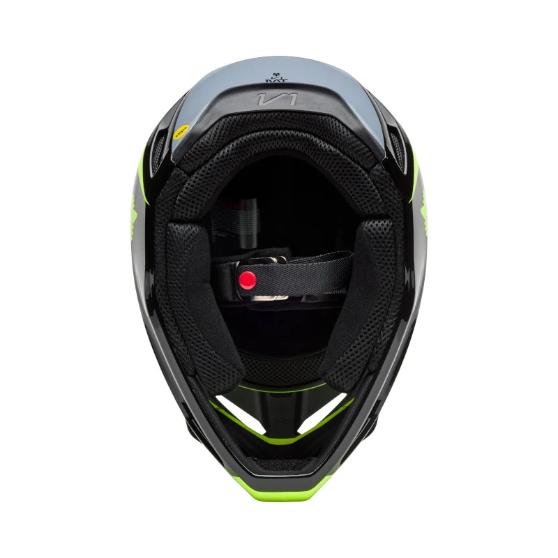 Fox MX25.5 V1 Flow Helmet - Black Yellow - Image 6