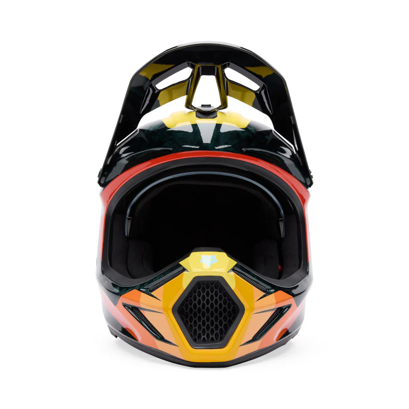Fox MX25.5 V3 RS Grid Helmet - Black / Orange - Image 3