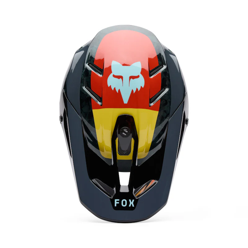 Fox MX25.5 V3 RS Grid Helmet - Black / Orange - Image 4