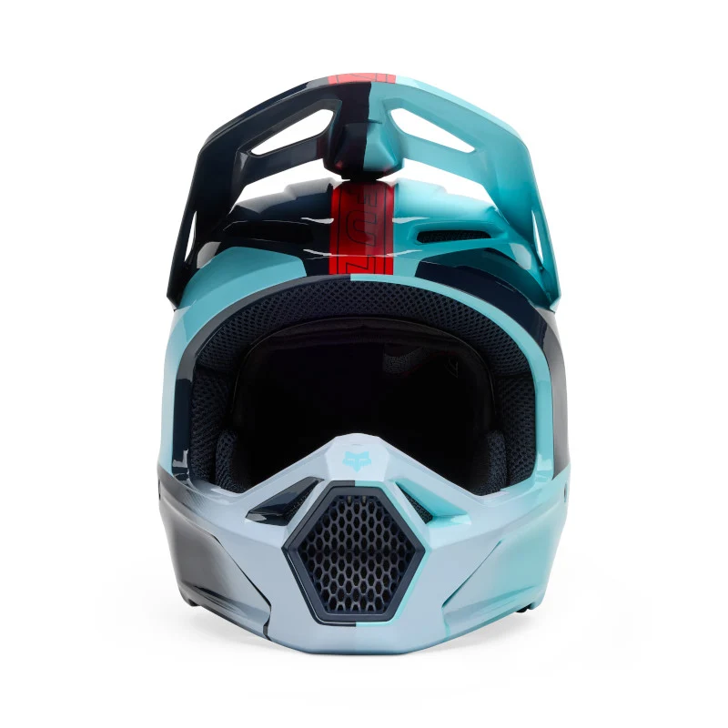 Fox MX25.5 Youth V1 Elevated Helmet - Light Blue - Image 3