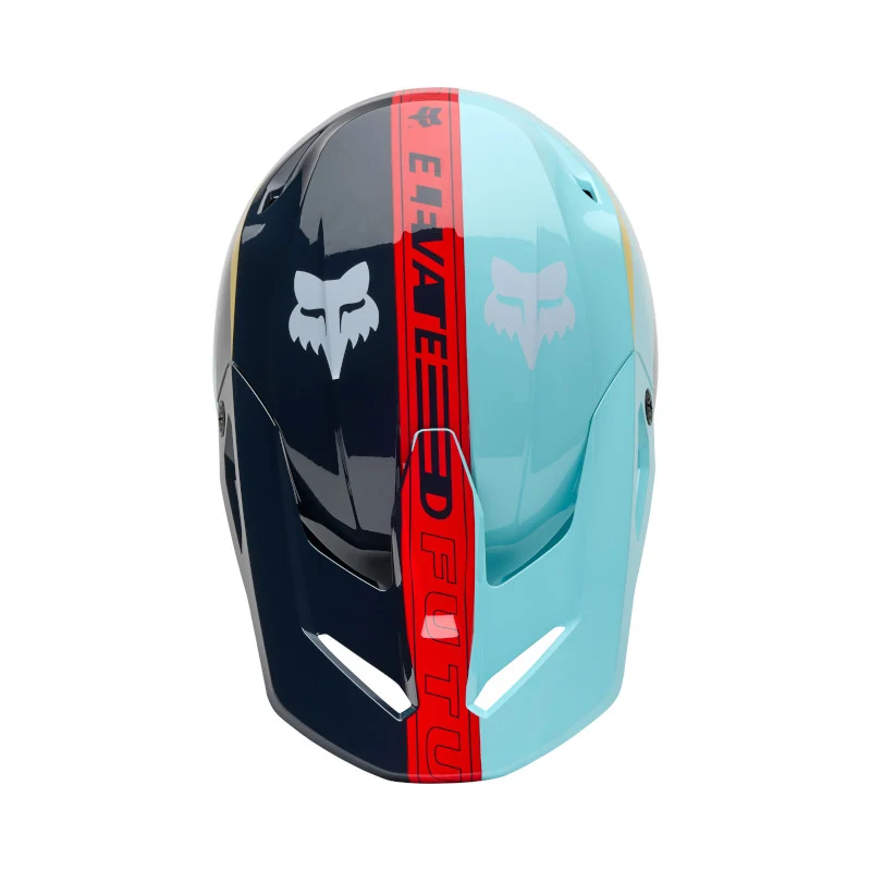 Fox MX25.5 Youth V1 Elevated Helmet - Light Blue - Image 4