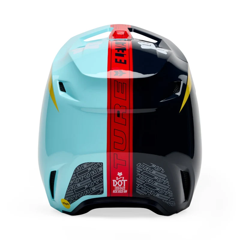 Fox MX25.5 Youth V1 Elevated Helmet - Light Blue - Image 5