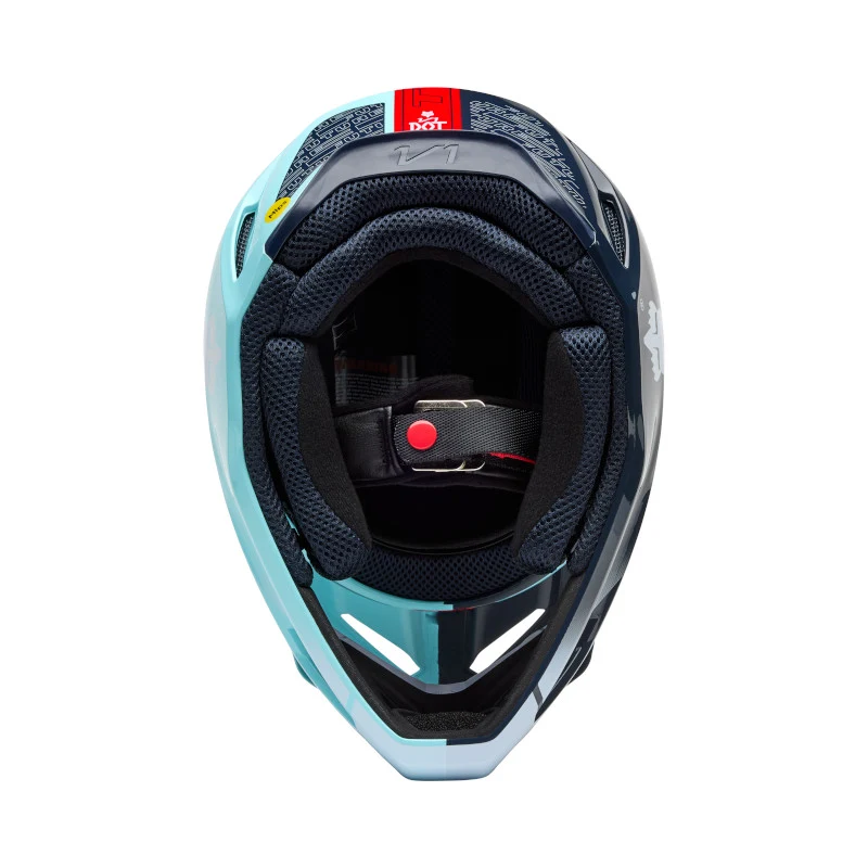Fox MX25.5 Youth V1 Elevated Helmet - Light Blue - Image 6