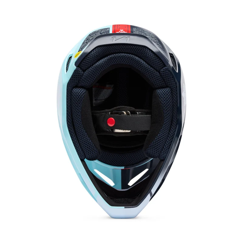 Fox MX25.5 Youth V1 Elevated Helmet - Light Blue - Image 7
