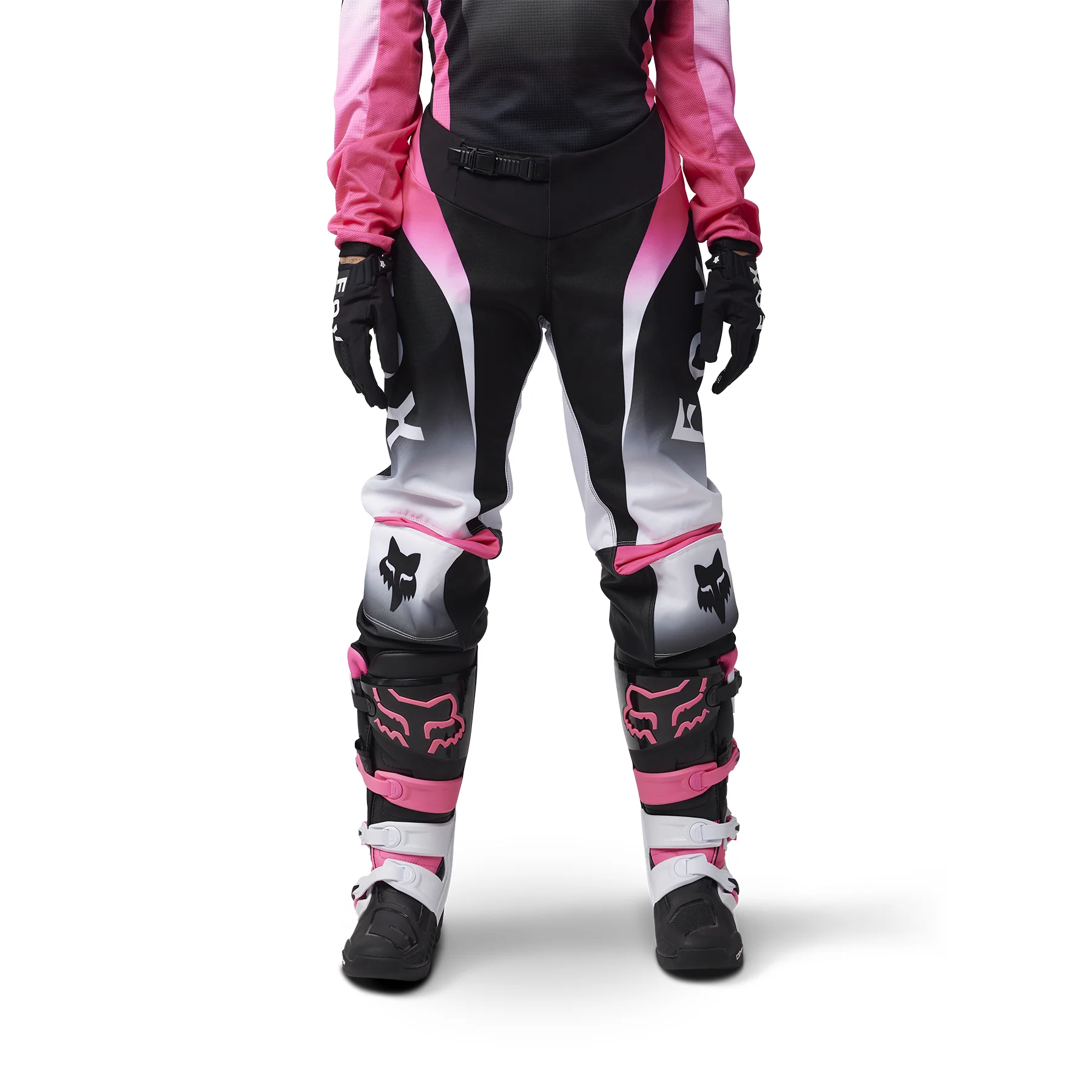 Fox MX25 Women's 180 Lean Pants - Black Pink - Image 3