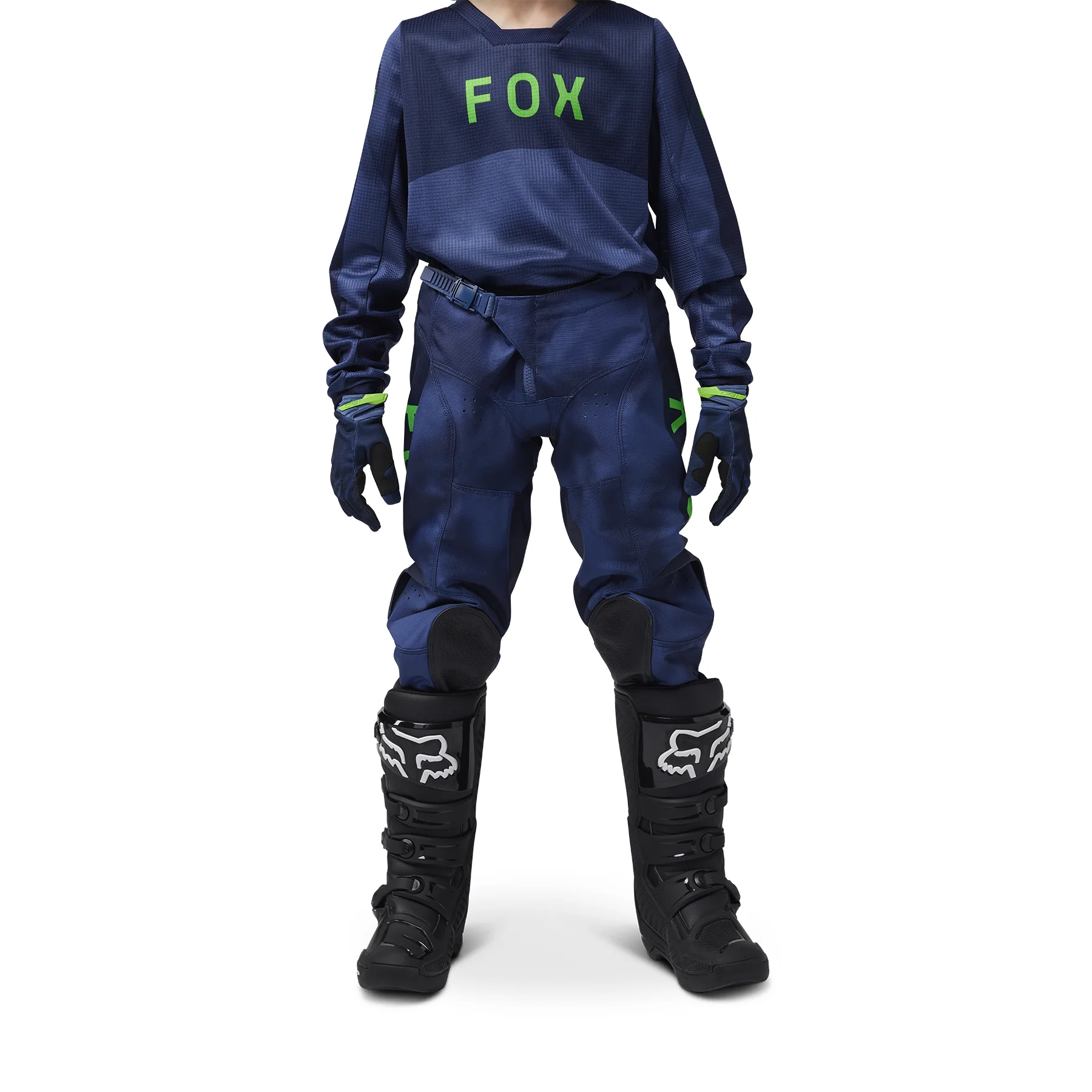 Fox MX25 Youth 180 Taunt Pants Navy Orange - Image 3
