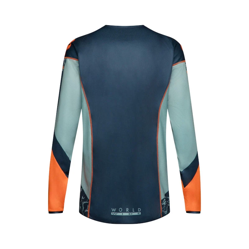 Fox MX26 180 Image Print Jersey - Blue / Orange - Image 2