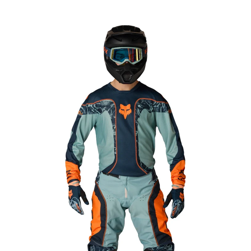 Fox MX26 180 Image Print Jersey - Blue / Orange - Image 3