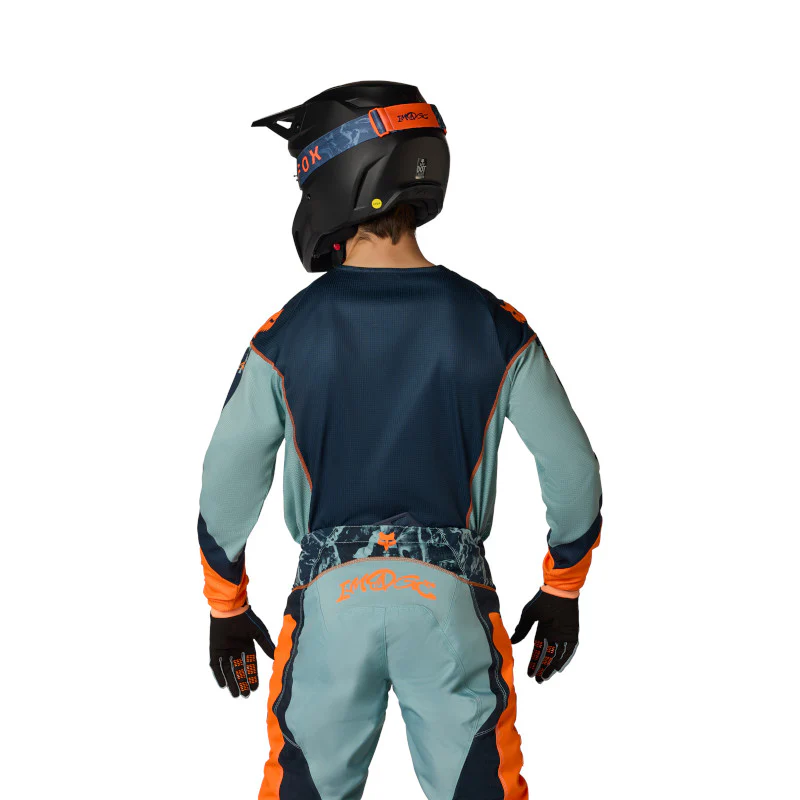 Fox MX26 180 Image Print Jersey - Blue / Orange - Image 4