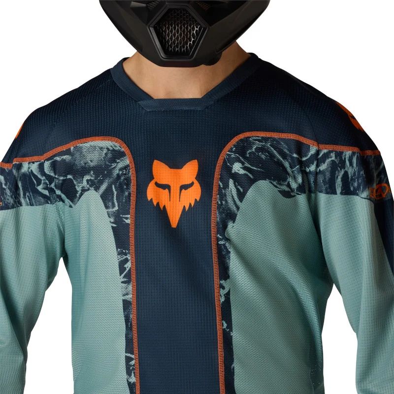 Fox MX26 180 Image Print Jersey - Blue / Orange - Image 5