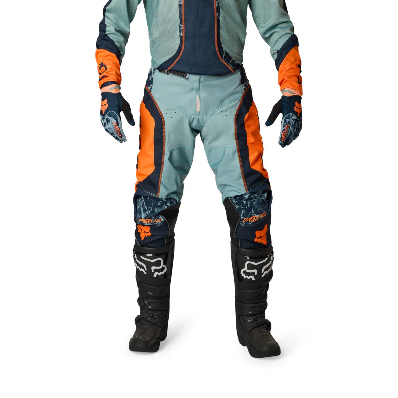 Fox MX26 180 Image Print Pants - Blue / Orange - Image 3