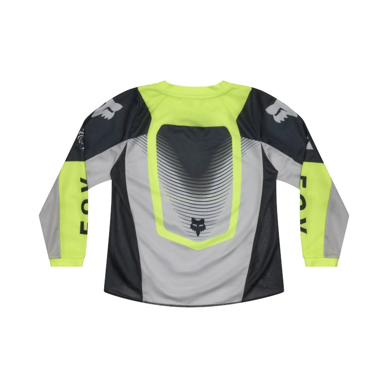 Fox MX26 Kids 180 Collect Jersey - Grey / Yellow - Image 2