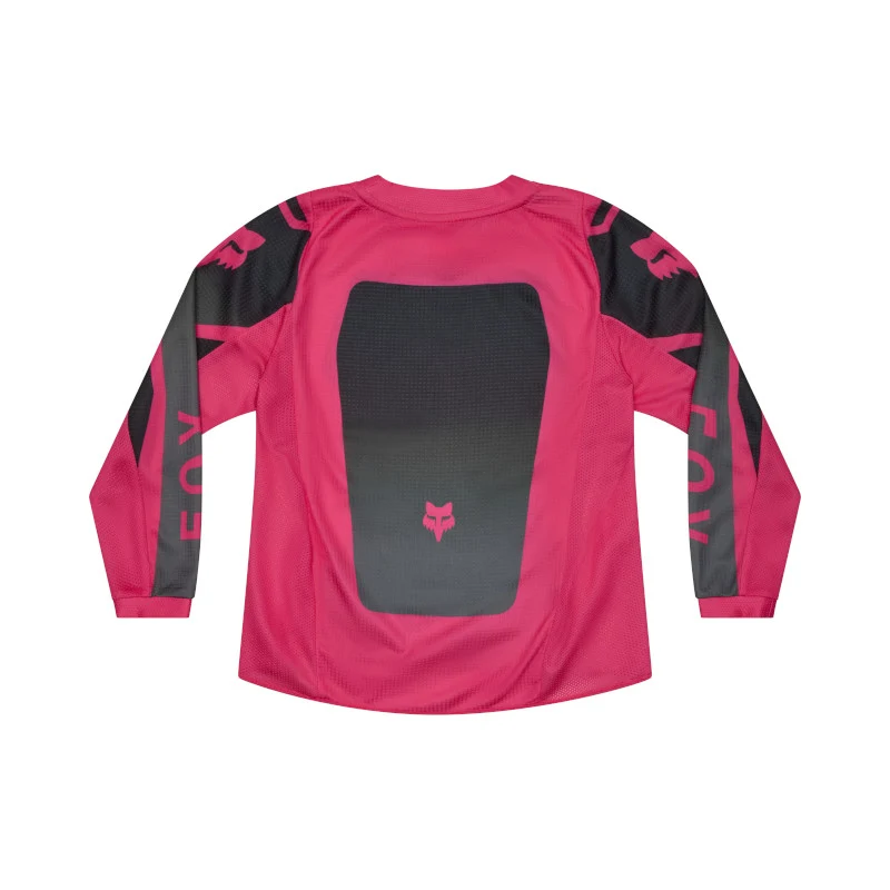 Fox MX26 Kids Girl 180 Shield Jersey - Black / Pink - Image 2