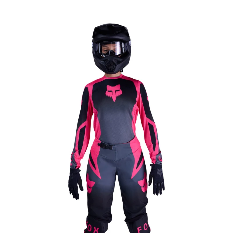 Fox MX26 Women's 180 Shield Jersey - Black / Pink - Image 3