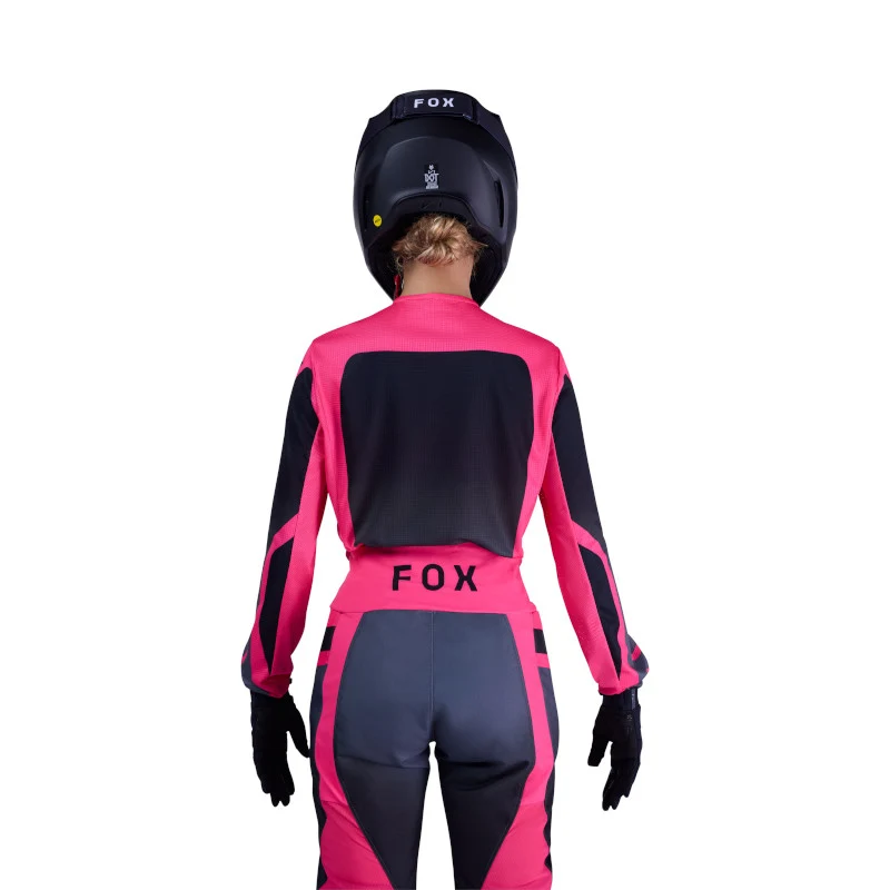 Fox MX26 Women's 180 Shield Jersey - Black / Pink - Image 4