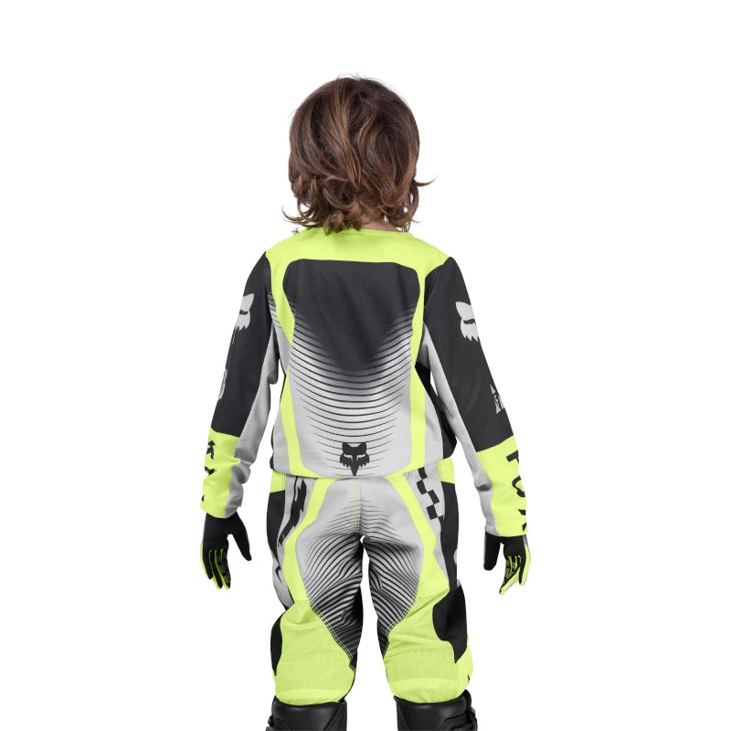 Fox MX26 Youth 180 Collect Jersey - Grey / Yellow - Image 4