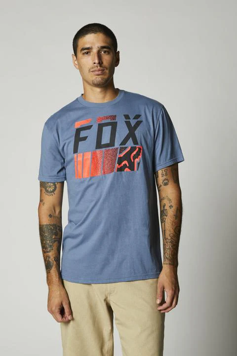Fox Overspray Ss Tee Blue