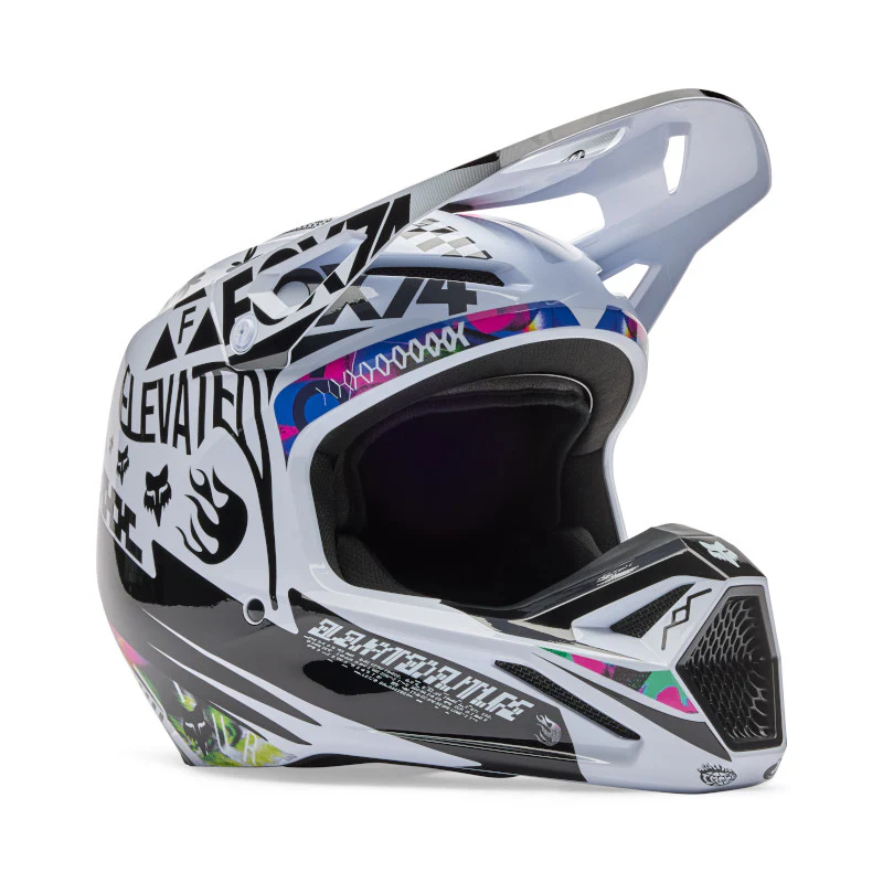 Fox V1 Image Cosmo Helmet - White / Black - Image 2