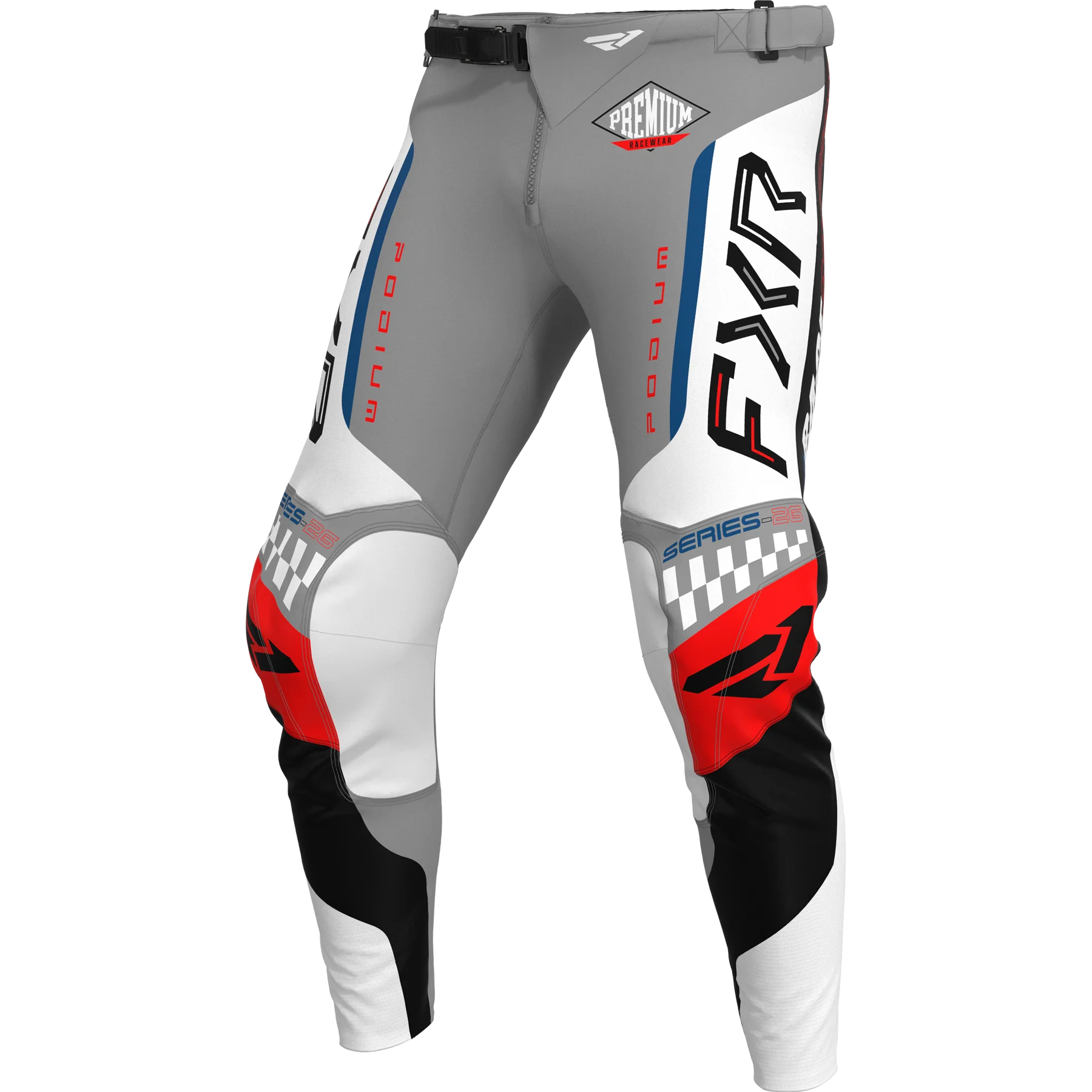 FXR 26.5 Podium Gladiator Pants - Grey / White