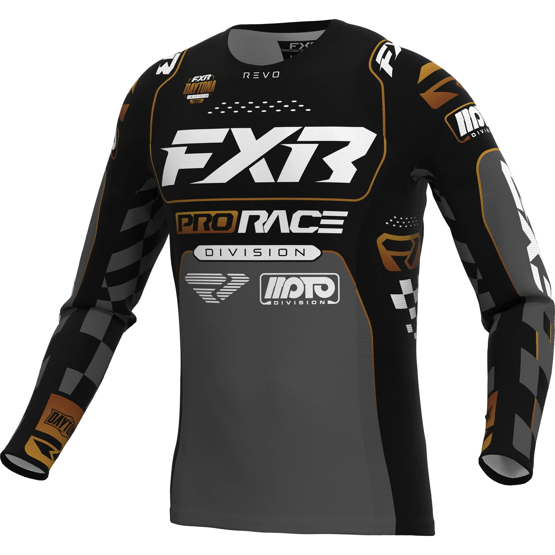 FXR 26.5 Revo Daytona Jersey - Black / Charcoal