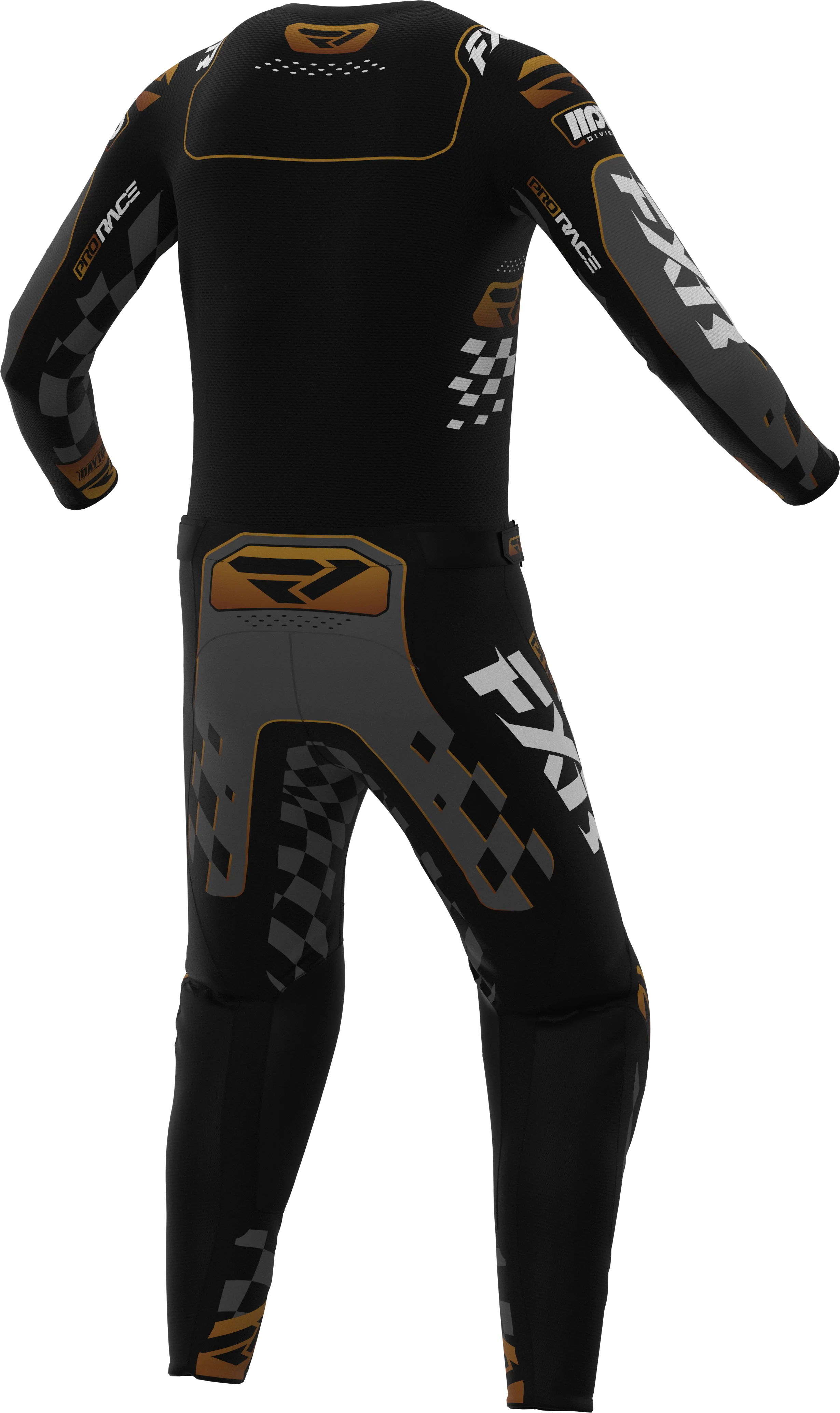 FXR 26.5 Revo Daytona Jersey & Pants - Black / Charcoal - Image 2